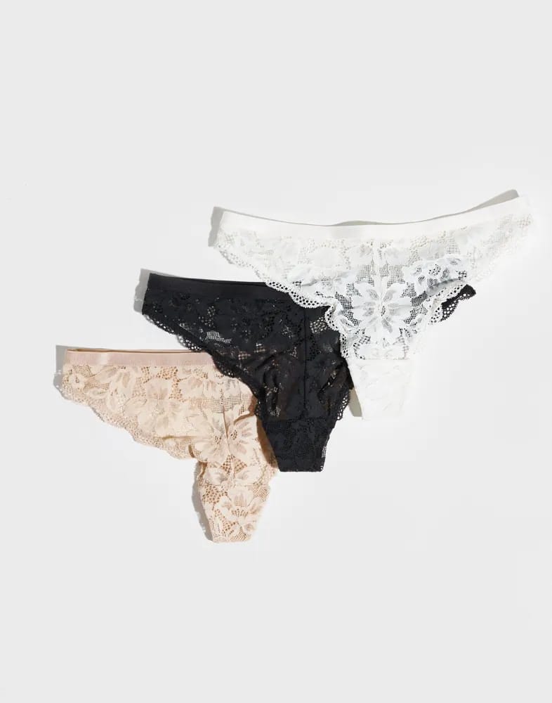 Myla Lace 3 Pack Bikini Panty - Image 3