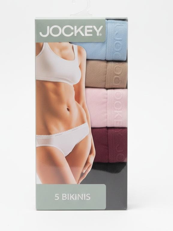 Jockey® 5PK Tonal Cotton Bikini