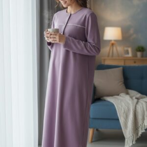Winter Grace Button-Front Nighty